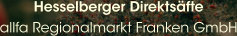Hesselberger Direktsäfte allfa Regionalmarkt Franken GmbH